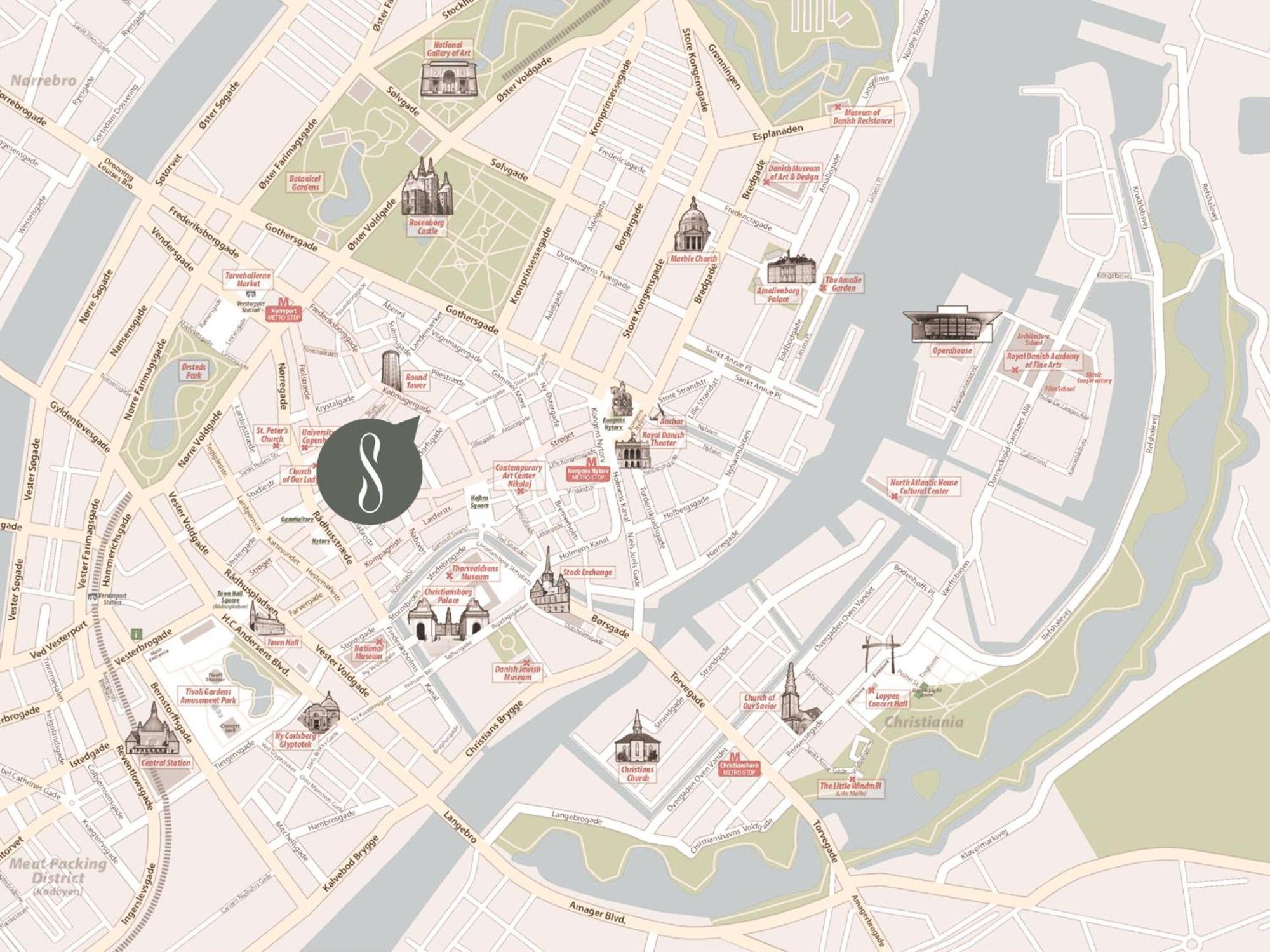 Sanders Leaves - Chic Three-Bedroom Apartment In Downtown Kopenhagen Exterior foto